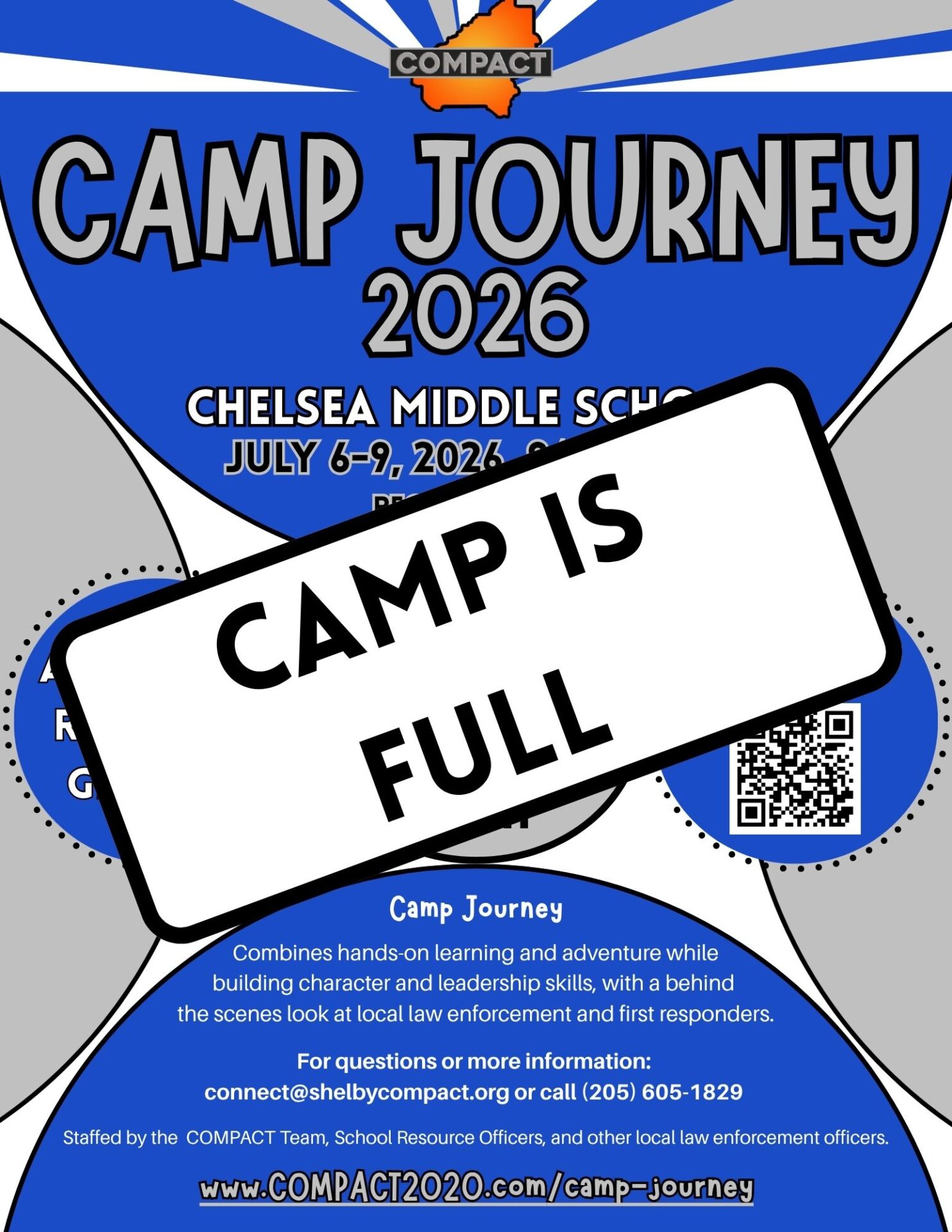 Camp Journey Chelsea Camp Is Full Flyer